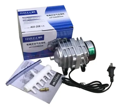 Compresor De Aire Hailea Aco-308 30w 55l/min Hidroponia Dwc
